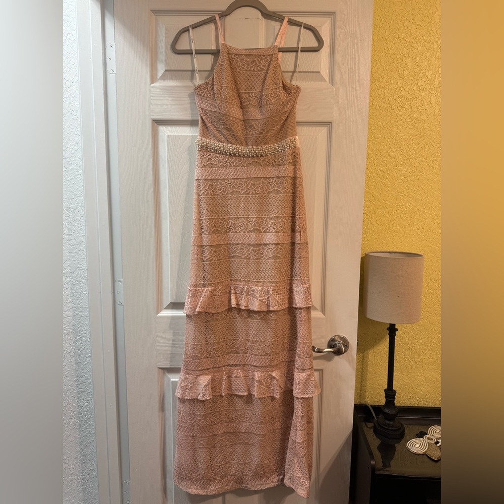 Speechless Pink Lace High Low Dress